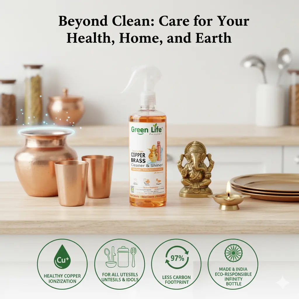 Green Life Forever Copper Brass Cleaner is Beyond Clean: Care for Your Health, Home, and Earth