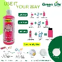 Green Life Forever Herbal N Silky Dishwash Gel Damask Rose 400ml makes 1Ltr, Natural & Organic, Plant Based, Non-Toxic, Eco-Friendly, Baby & Pet Safe, greenlife4