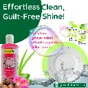 Green Life Forever Herbal N Silky Dishwash Gel Damask Rose 400ml makes 1Ltr, Natural & Organic, Plant Based, Non-Toxic, Eco-Friendly, Baby & Pet Safe, greenlife5